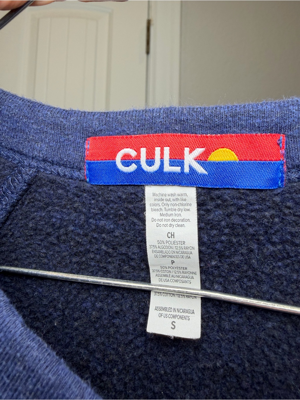 Culk Navy Graphic Crewneck Sweater For Women — image 2 of 3
